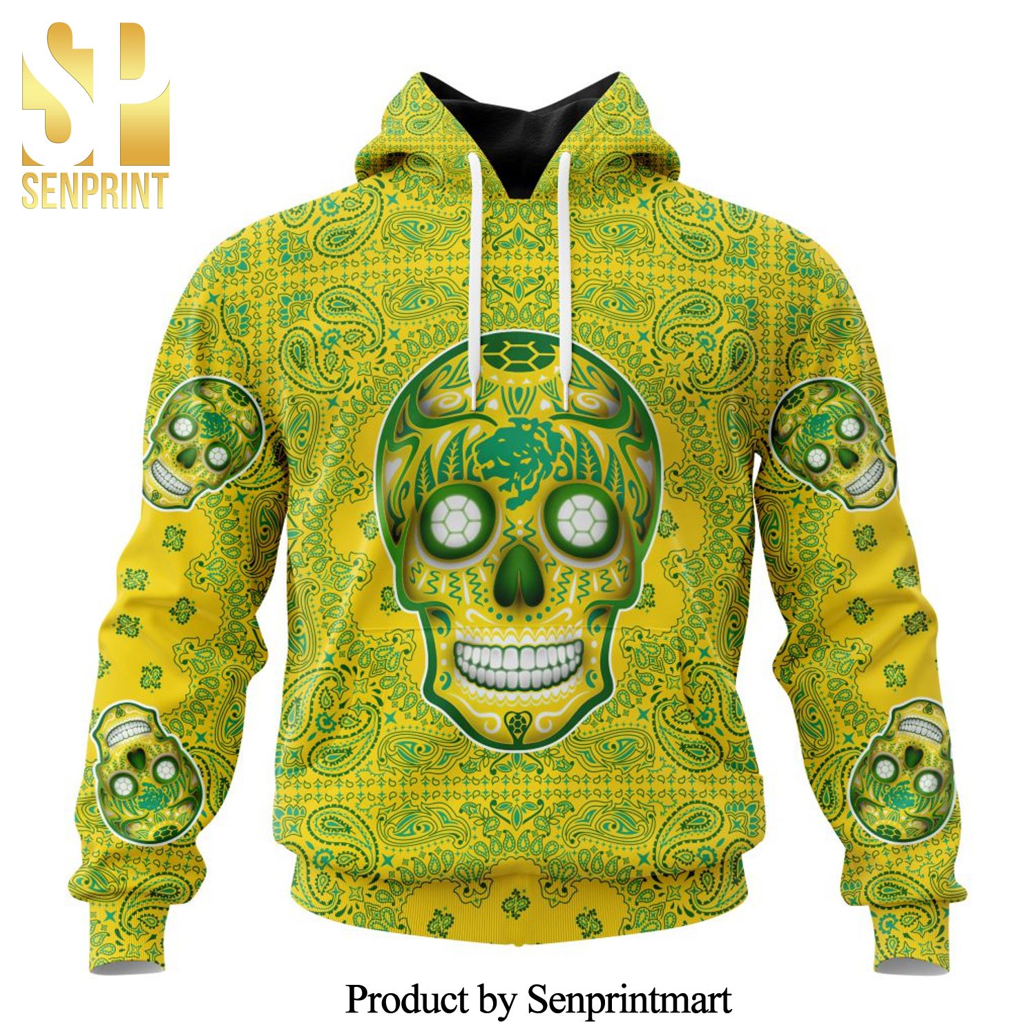 LIGA MX Club Leon Version Sugar Skull Full Printing Shirt