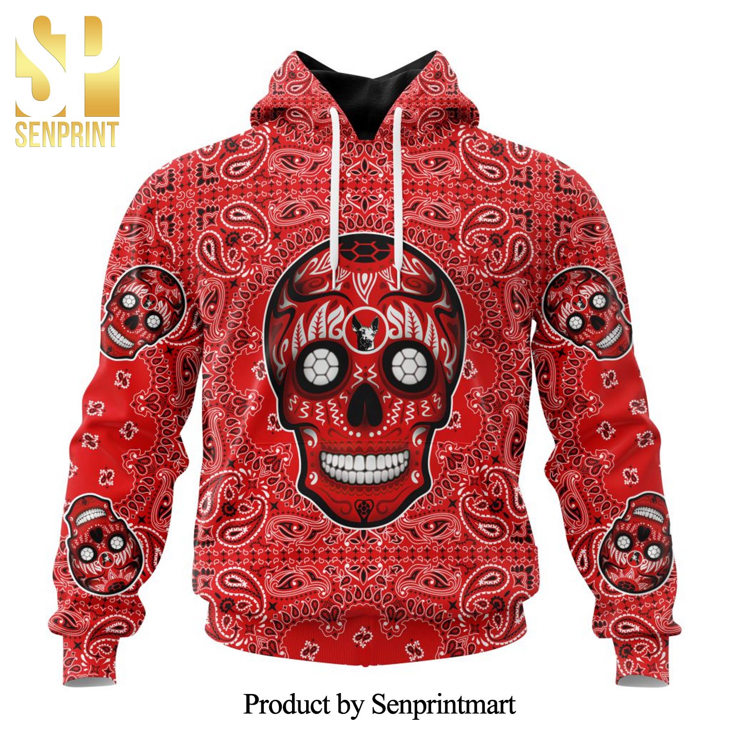 LIGA MX Club Tijuana Version Sugar Skull Full Printing Shirt