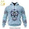 LIGA MX Mazatlan FC Version Sugar Skull All Over Printed Shirt