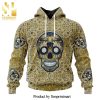 LIGA MX Pumas UNAM Version Sugar Skull All Over Printed Shirt