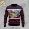 Labrador Retriever Puppy Pine Tree Knitted Ugly Christmas Sweater