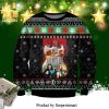 Leatherface Jason Voorhees Hannibal Lecter Horror Friends Knitted Ugly Christmas Sweater