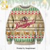 Leinenkugels Beer Logo Christmas Pattern Knitted Ugly Christmas Sweater – White Green