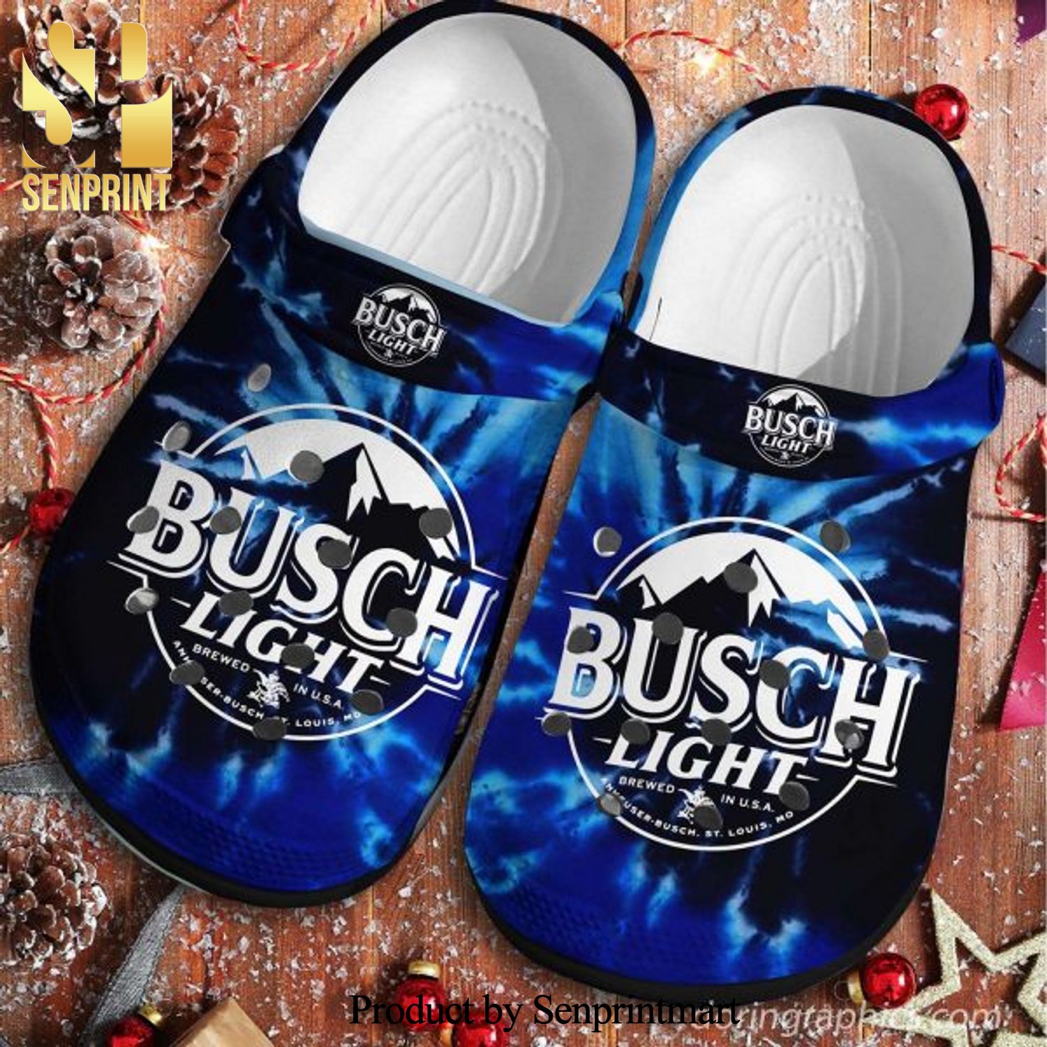 Busch Light Busch Latte Crocband Clogs Full Printed Crocs Crocband Clog