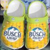 Busch Light Drink Beer Personalized Gift For Lover Rubber Crocs Unisex Crocband Clogs