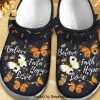 Butterflies believe faith hope love All Over Printed Unisex Crocs Crocband Clog