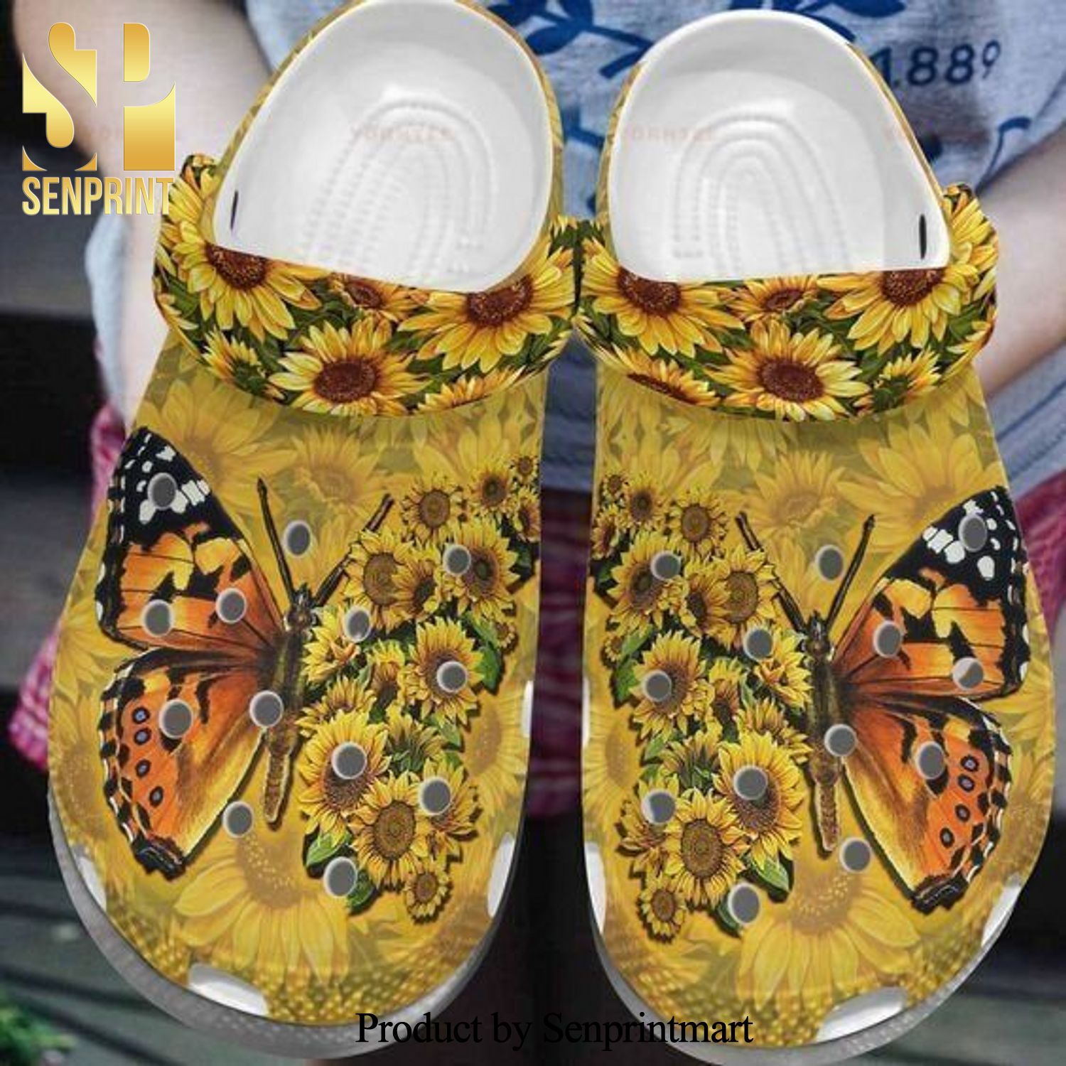 Butterfly Flower 5 Gift For Lover 3D Crocs Crocband