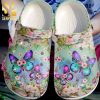 Butterfly Flower 5 Gift For Lover Rubber Classic Crocs Crocband Clog