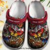 Butterfly Tropical Rubber Crocs Unisex Crocband Clogs