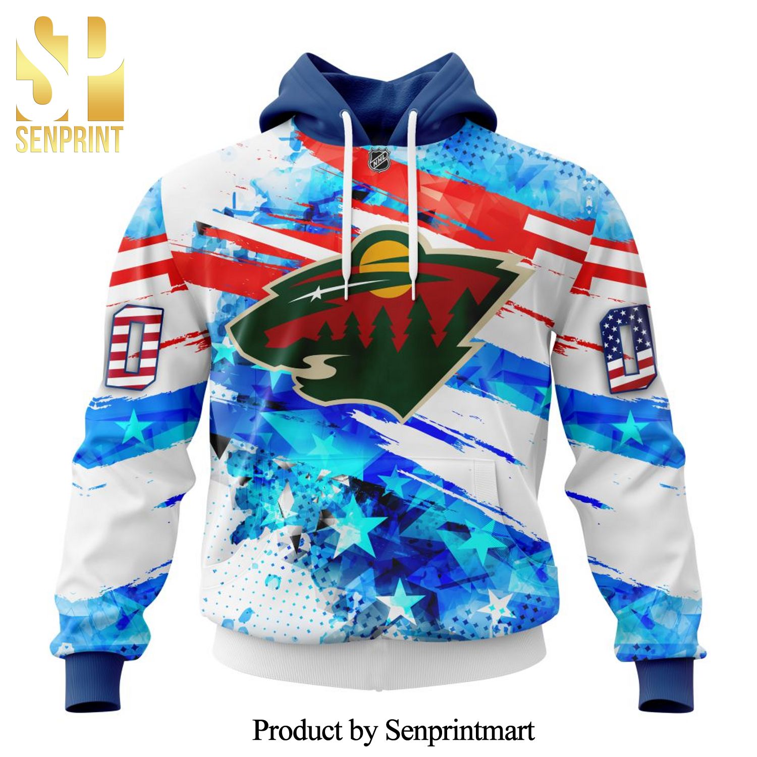 Minnesota Wild With Concept For Independence Day All Over Printed Shirt