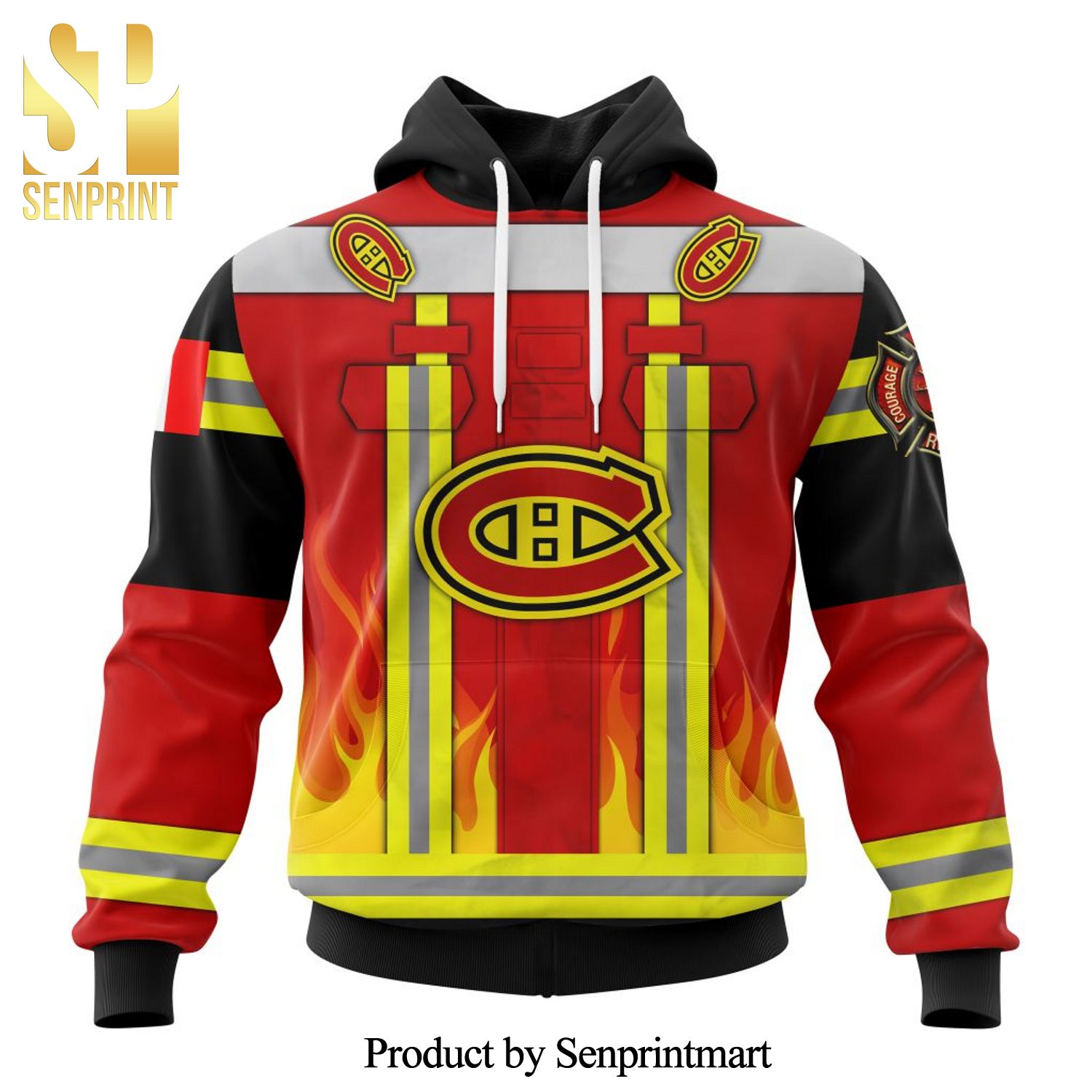 Montreal Canadiens Honnor Firefighter Uniform All Over Printed Shirt