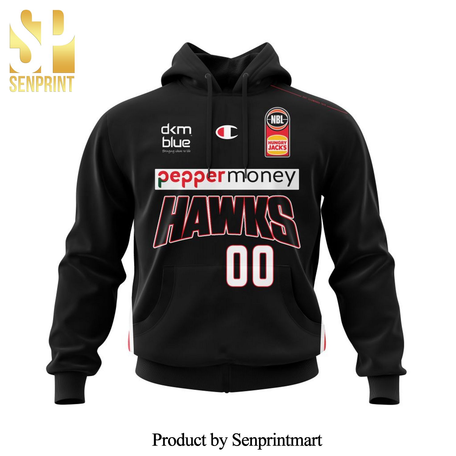 NBL Illawarra Hawks Home Kits 2022 All Over Printed Shirt