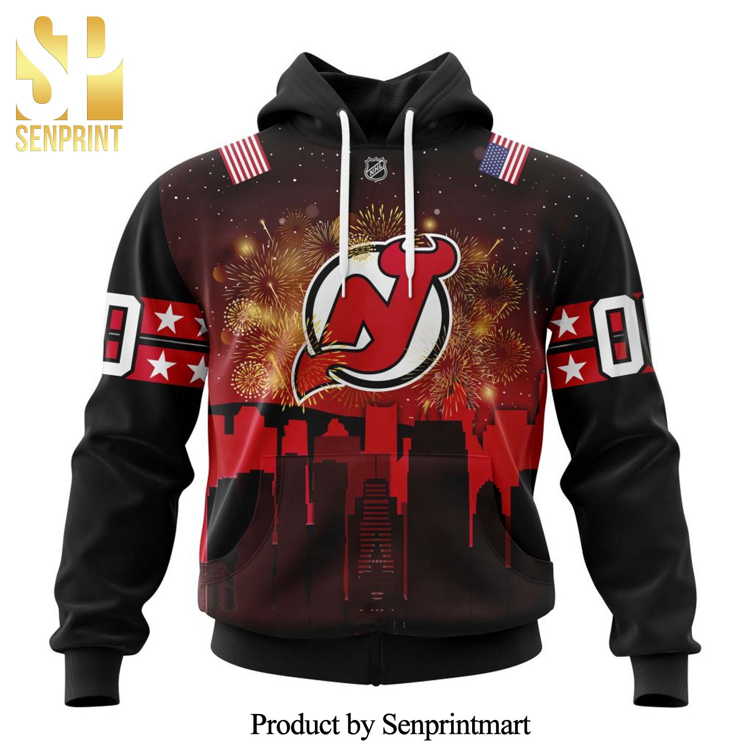 New Jersey Devils Honnor The Fourth Of July All Over Printed Shirt