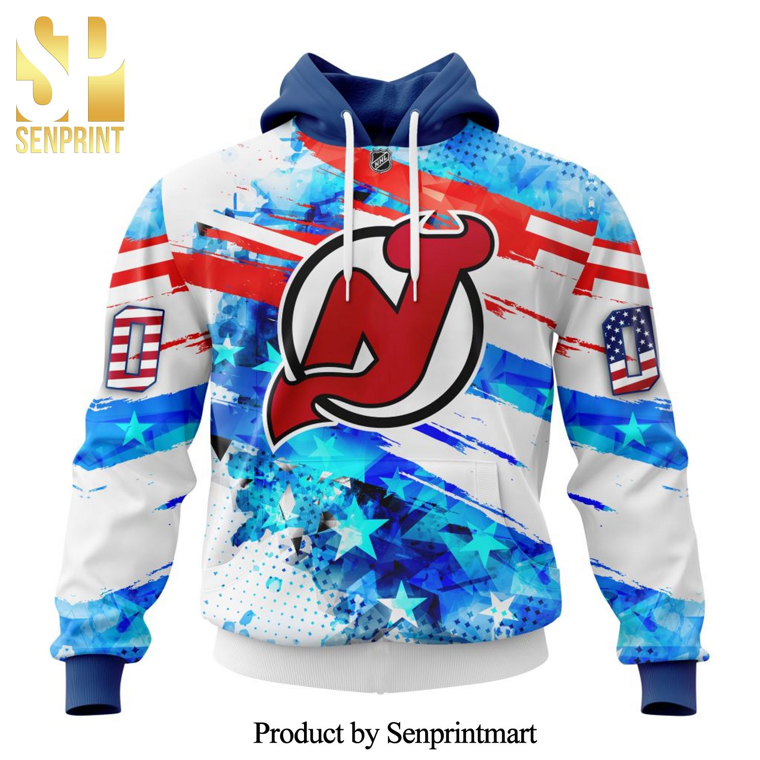 New Jersey Devils With Concept For Independence Day All Over Printed Shirt