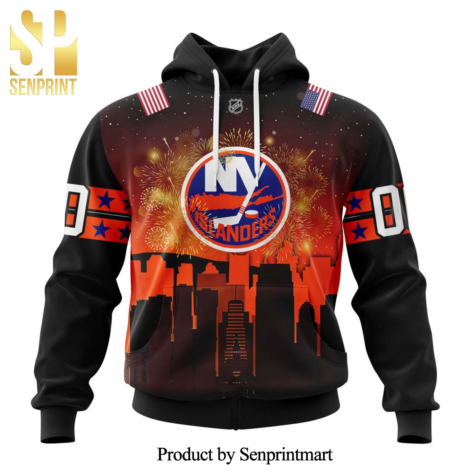 New York Islanders Honnor The Fourth Of July All Over Printed Shirt