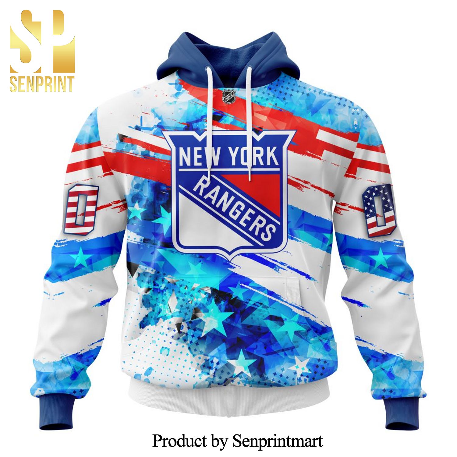 New York Rangers With Concept For Independence Day All Over Printed Shirt