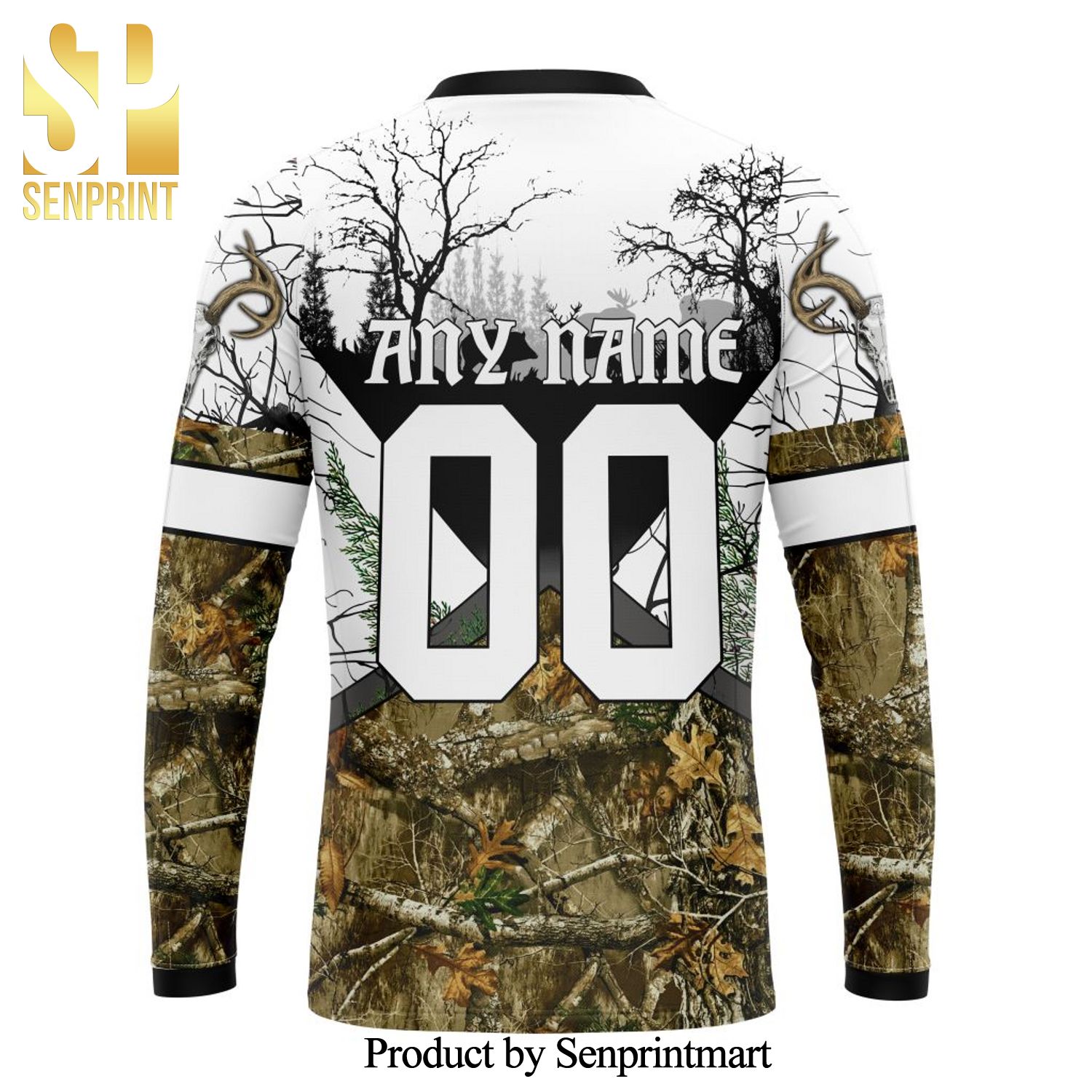 NFL Baltimore Ravens For Sport Fans Wih Deer Skull And Forest Pattern For Go Hunting Full Printing Shirt NFL Baltimore Ravens For Sport Fans Wih Deer Skull And Forest Pattern For Go Hunting Full Printing Shirt