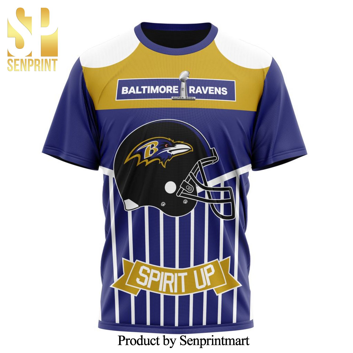 NFL Baltimore Ravens For Sport Fans With Art All Over Printed Shirt