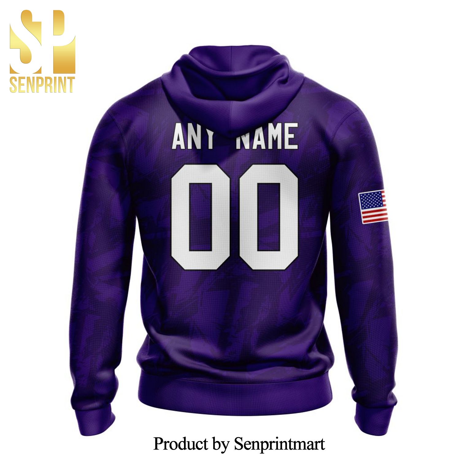 NFL Baltimore Ravens Personalized Name And Number With United States Flag All Over Printed Shirt