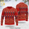 Leopard Pattern Knitted Ugly Christmas Sweater