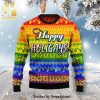 LGBT Whiskey Straight Knitted Ugly Christmas Sweater