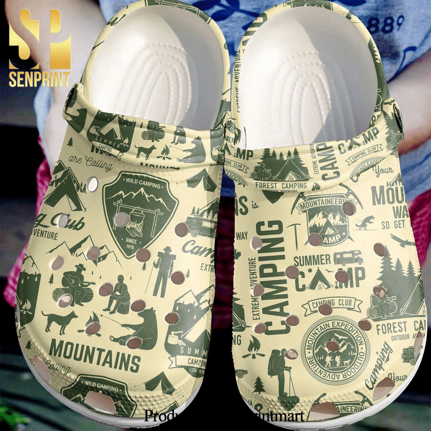 Camping Club Out Door Adventure Gift For Lover 3D Crocband Crocs