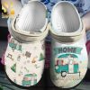 Camping Home Is Where We Park It Personalized Cartoon 7 Gift For Lover Street Style Unisex Crocs Crocband Clog