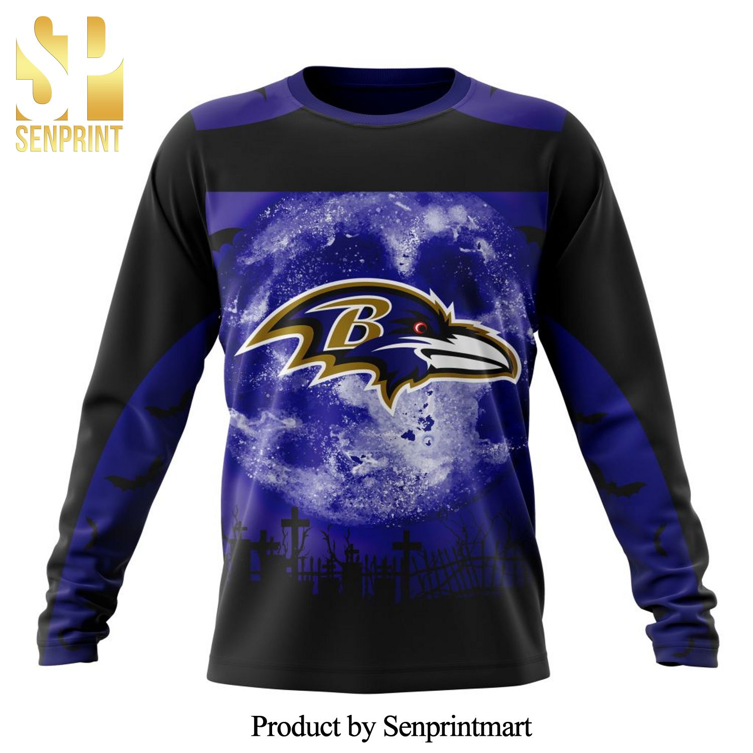 NFL Baltimore Ravens Version Halloween All Over Printed Shirt