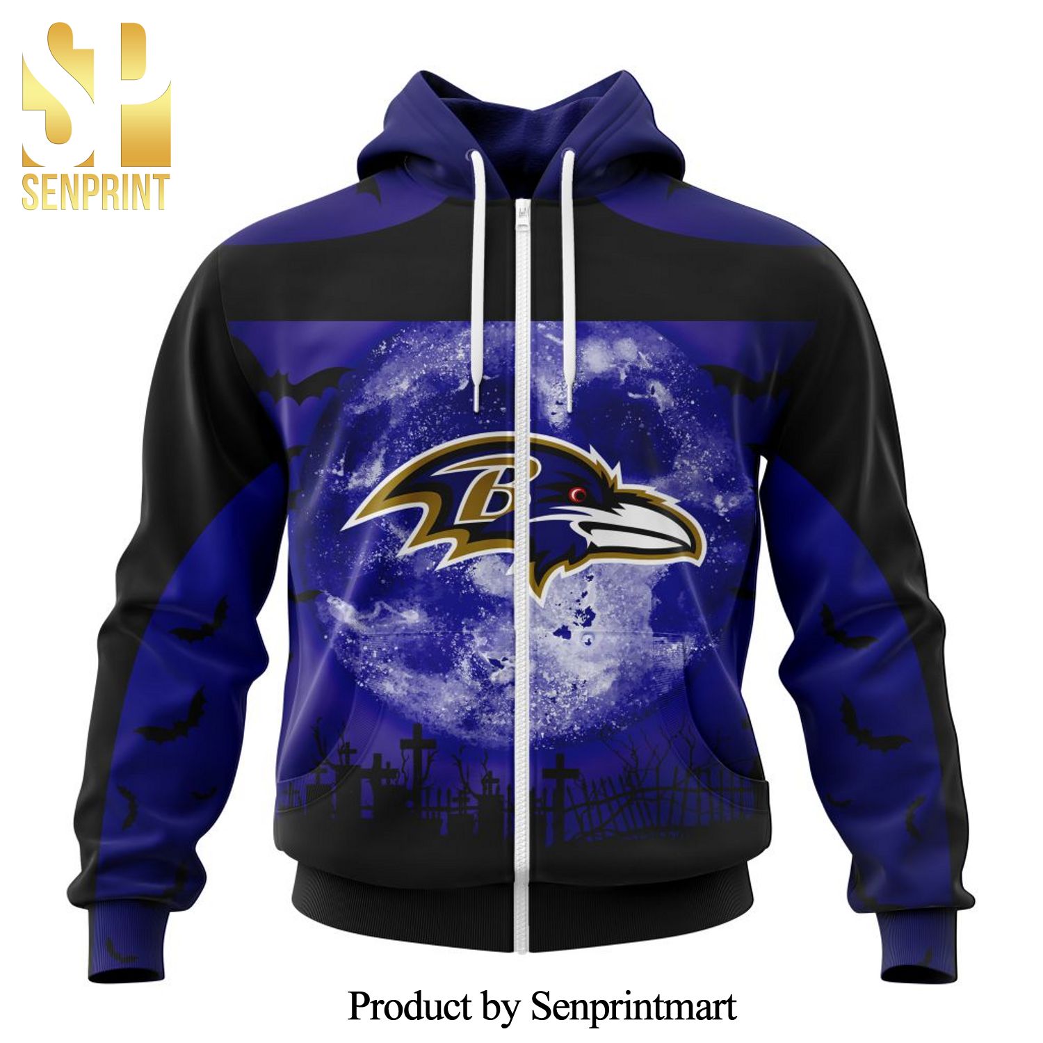 NFL Baltimore Ravens Version Halloween All Over Printed Shirt