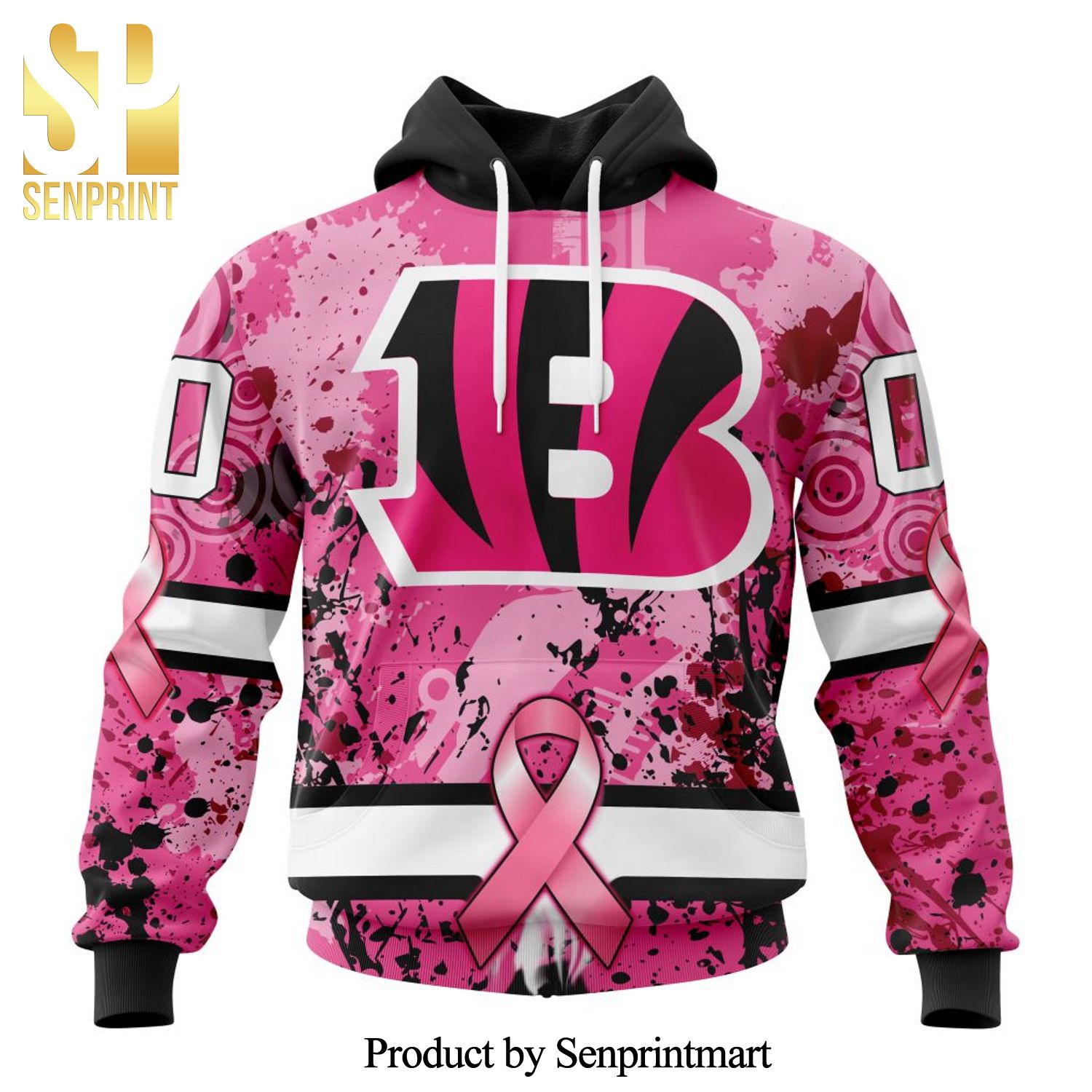 NFL Cincinnati Bengals Specialized Version In October We Wear Pink Breast Cancer All Over Printed Shirt