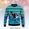 Love Black Cat Knitted Ugly Christmas Sweater