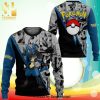 Lucario Pokemon Anime Knitted Ugly Christmas Sweater