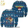 Lucario Anime Pokemon Knitted Ugly Christmas Sweater