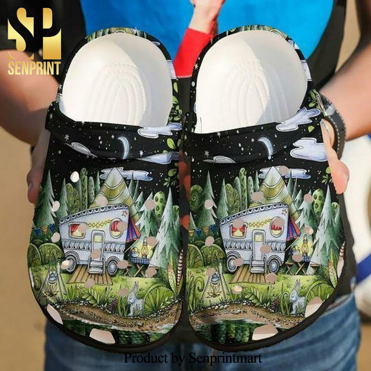 Camping Tropical Forest 13 Personalized Gift For Lover 3D Classic Crocs Crocband Clog