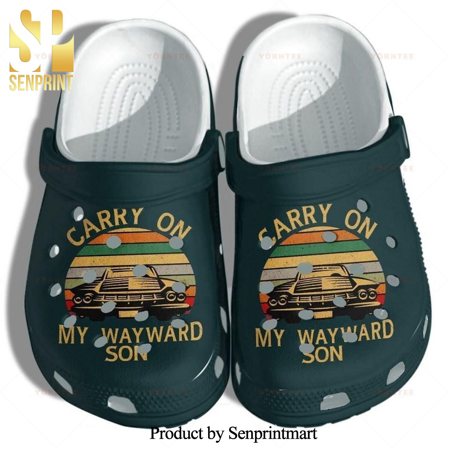 Carry On My Wayward Son Funny Crocs Gift For Lover Full Printed Crocs Classic