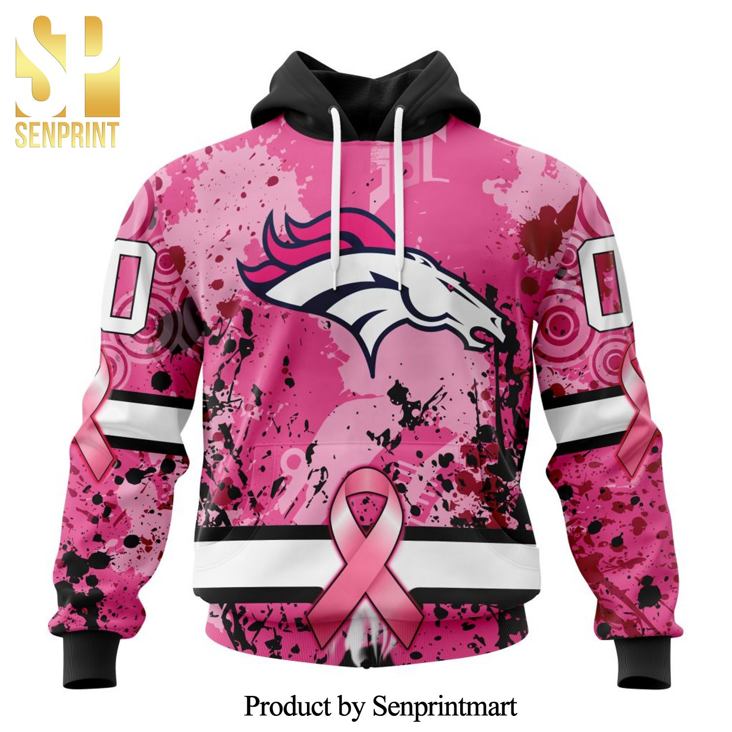 NFL Denver Broncos Specialized Version In October We Wear Pink Breast Cancer All Over Printed Shirt