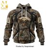 NFL Denver Broncos Version Camo Realtree Hunting All Over Printed Shirt