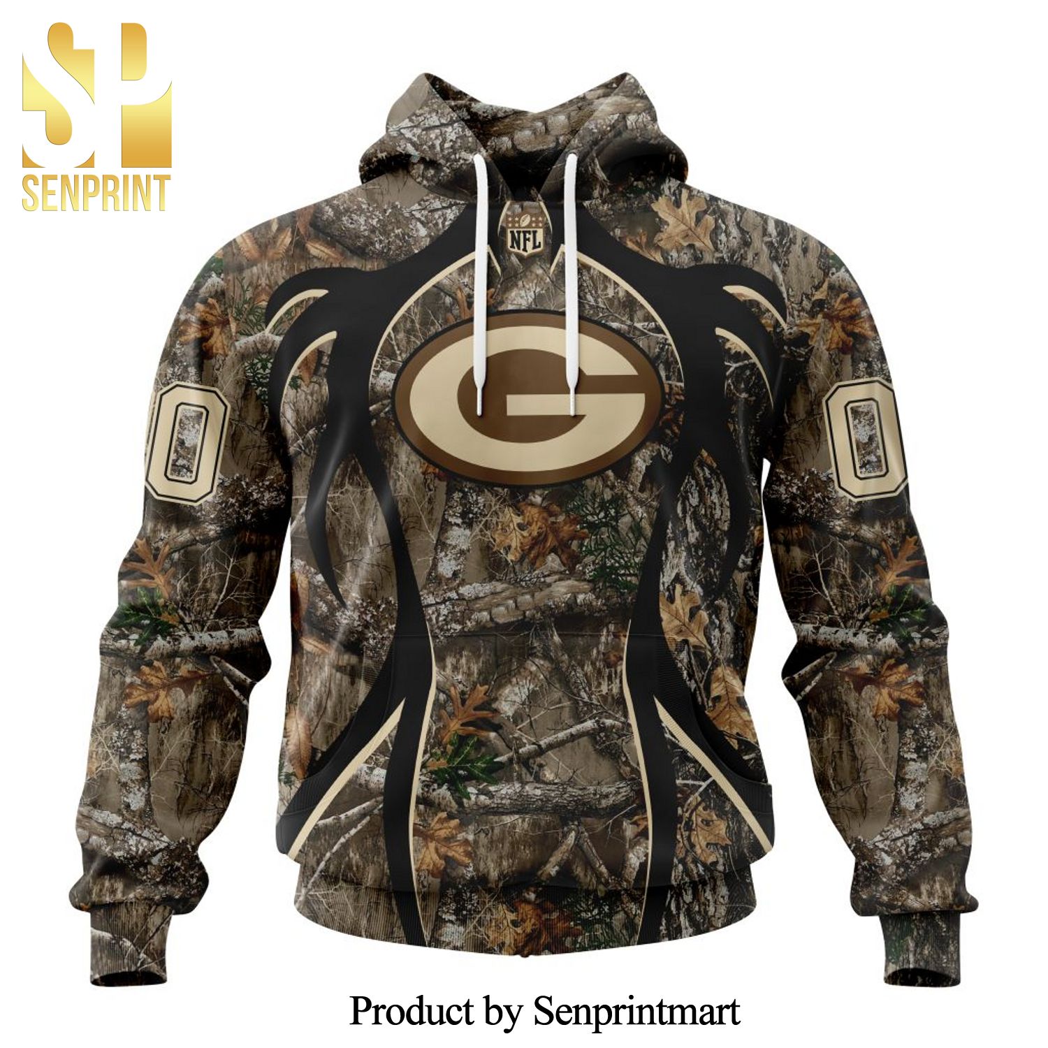 NFL Green Bay Packers Version Hunting Camo All Over Printed Shirt