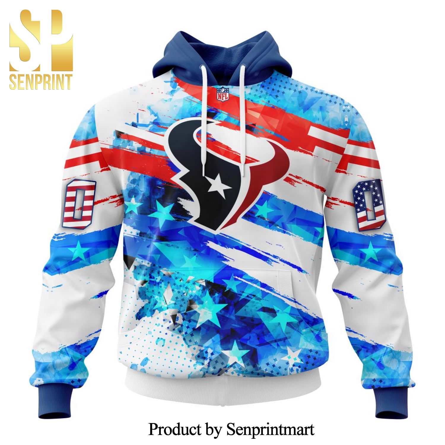 NFL Houston Texans With Concept For Independence Day All Over Printed Shirt