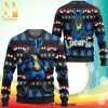 Lucario Pokemon Knitted Ugly Christmas Sweater