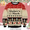 Maka Albarn Black Star Death The Kid Soul Eater Anime Chibi Knitted Ugly Christmas Sweater