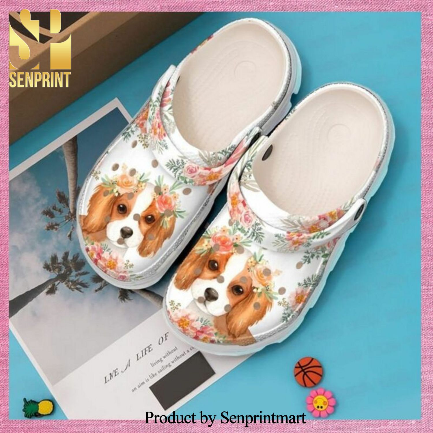 Cavalier King Spaniel Baby New Outfit Crocs Crocband Clog