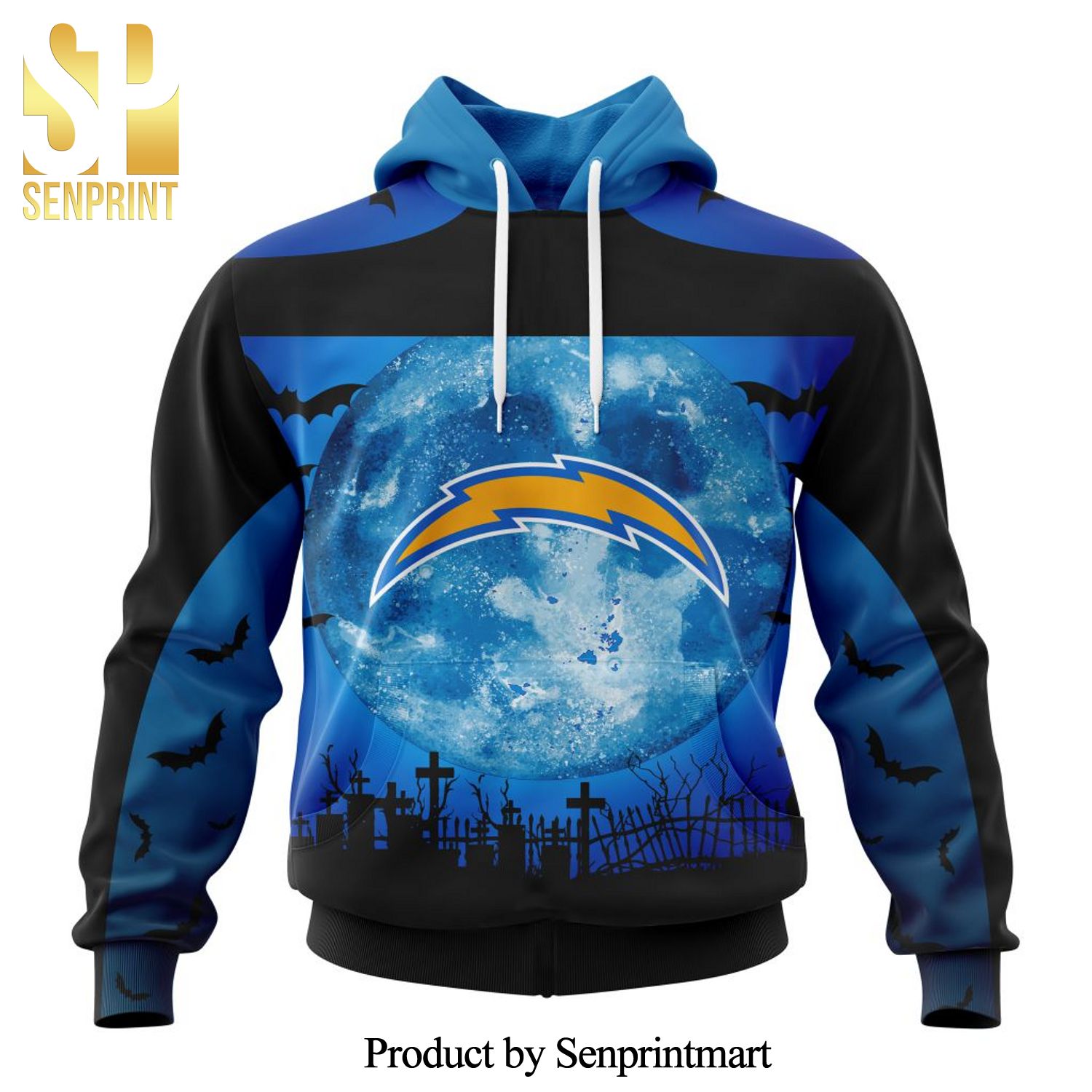 NFL Los Angeles Chargers Version Halloween All Over Printed Shirt