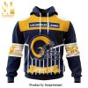 NFL Los Angeles Rams Personalized Name And Number With United States Flag All Over Printed Shirt