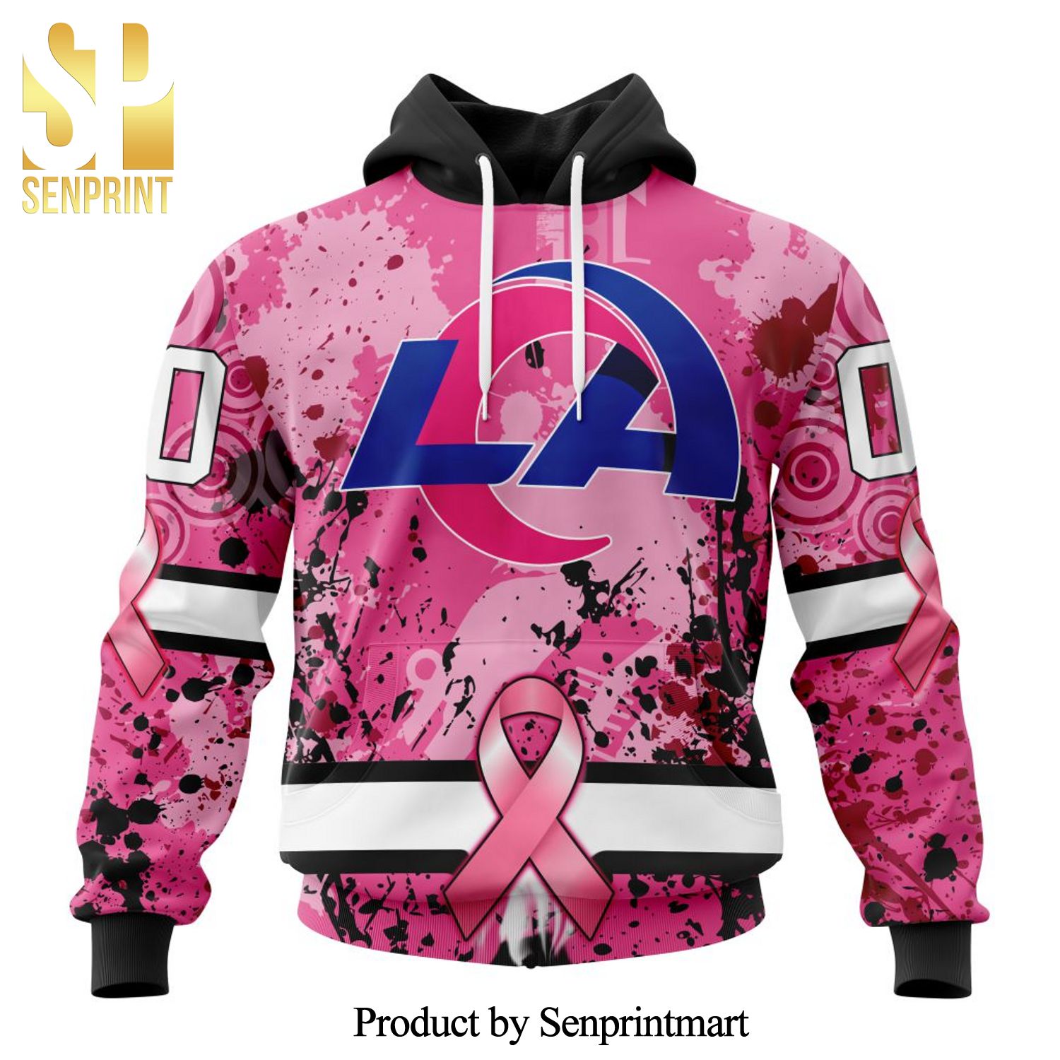 NFL Los Angeles Rams Specialized Version In October We Wear Pink Breast Cancer All Over Printed Shirt