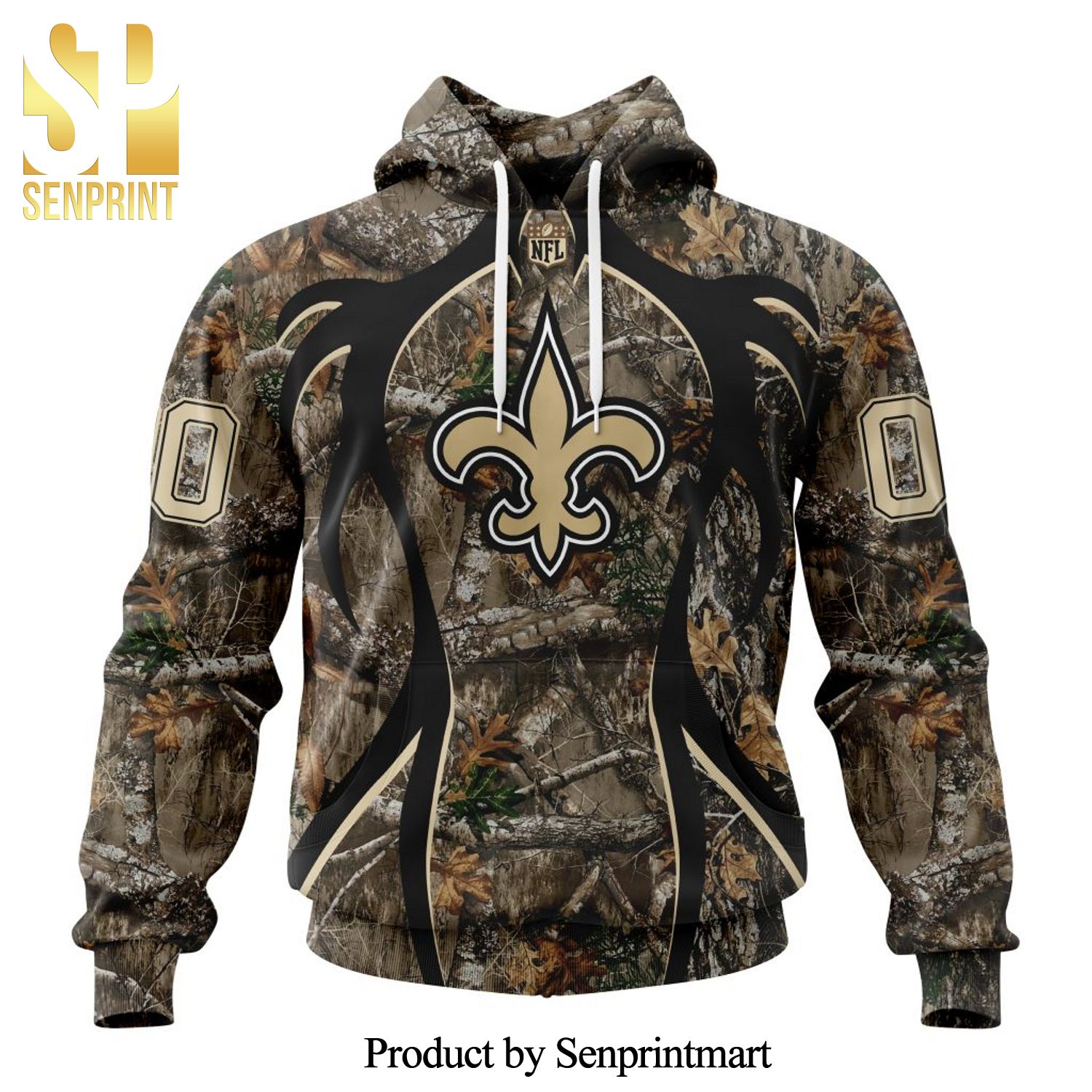 NFL New Orleans Saints Version Hunting Camo All Over Printed Shirt