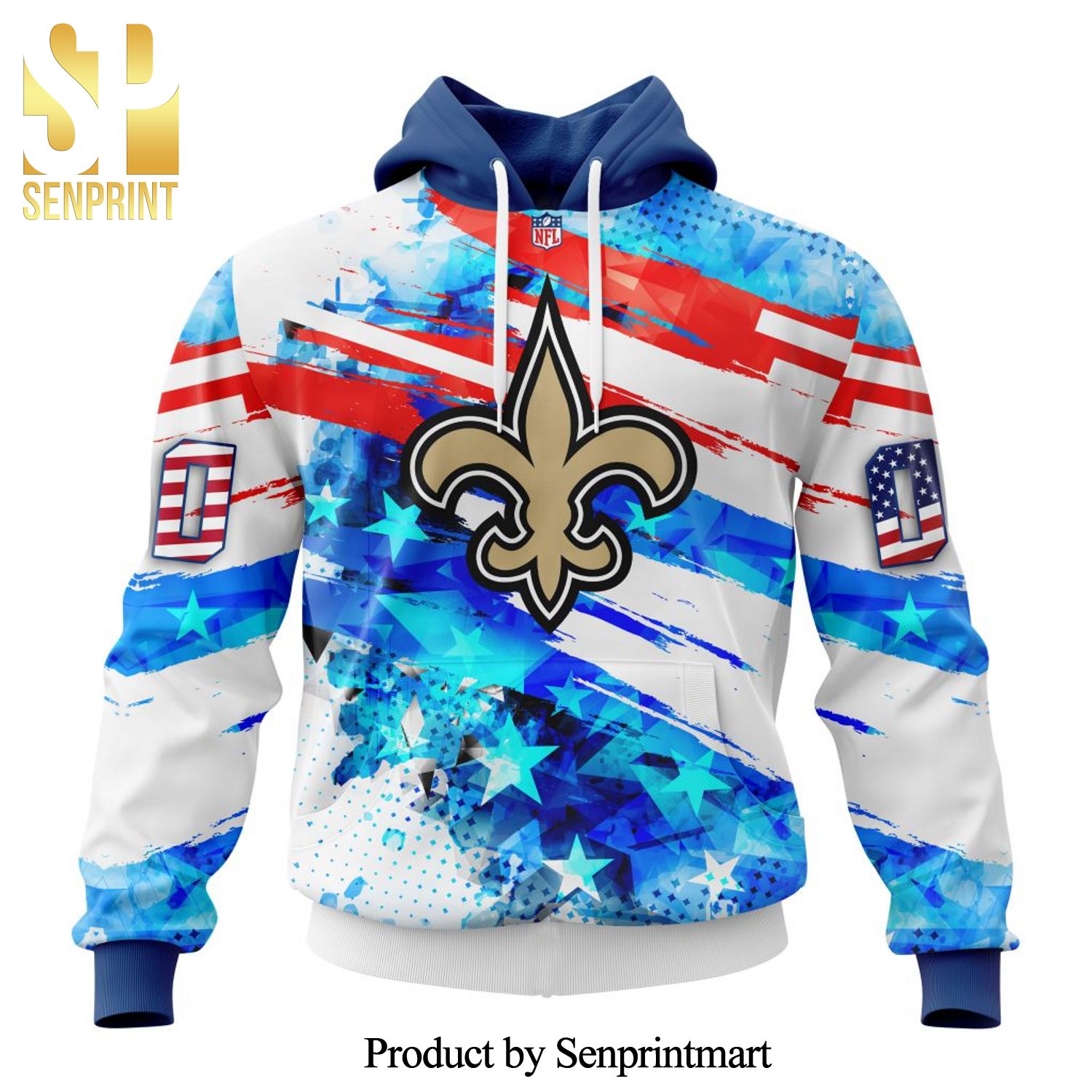 NFL New Orleans Saints With Concept For Independence Day All Over Printed Shirt