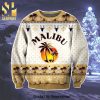 Malibu Liquor Palm Tree Knitted Ugly Christmas Sweater