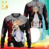 Manjirou Sano Mikey Anime Tokyo Revengers Xmas Gifts Knitted Ugly Christmas Sweater