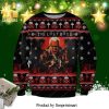 Mark It Zero The Big Lebowski Pine Tree And Snowflake Pattern Knitted Ugly Christmas Sweater – Red